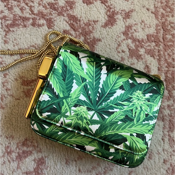 Sold Out Edie Parker Burn Bag in Weedie Leaf - Picture 5 of 5